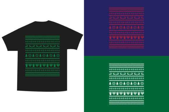 Christmas Pattern Pixel Vector Graphics & T-Shirt Designs