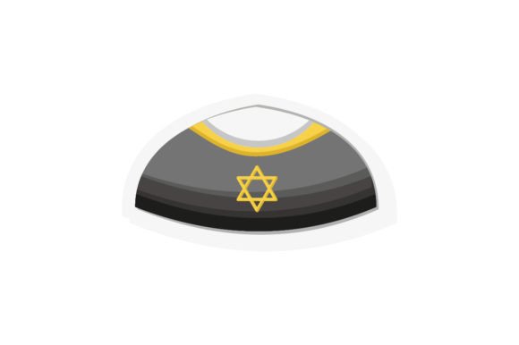 Hanukkah Sticker Rabbi Kippah Jewish Crafts Review