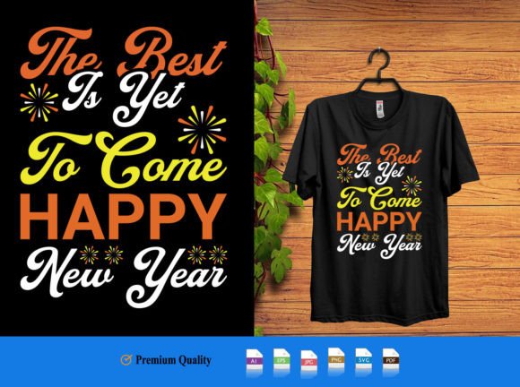 Happy New Year T-Shirt Design Graphics
