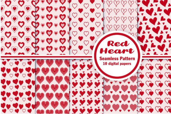 Heart Digital Paper Bundle: Graphics & Patterns Review