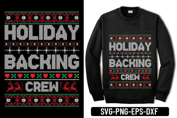 Holiday Backing Crew- Christmas Ugly Swe: A Graphic Design Asset Review