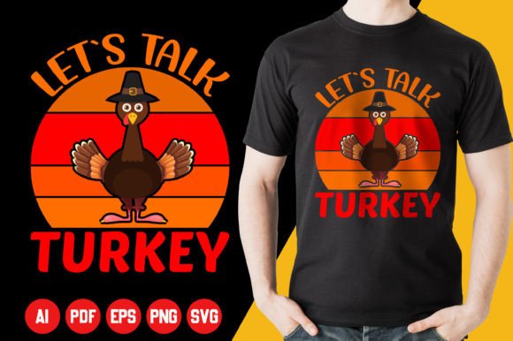 Let’s Talk Turkey Thanksgiving T-Shirt – Embroidery Review