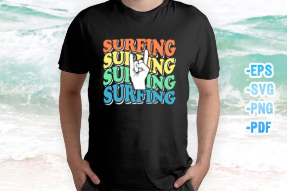 Surfing Retro Vintage Surf Design Graphics