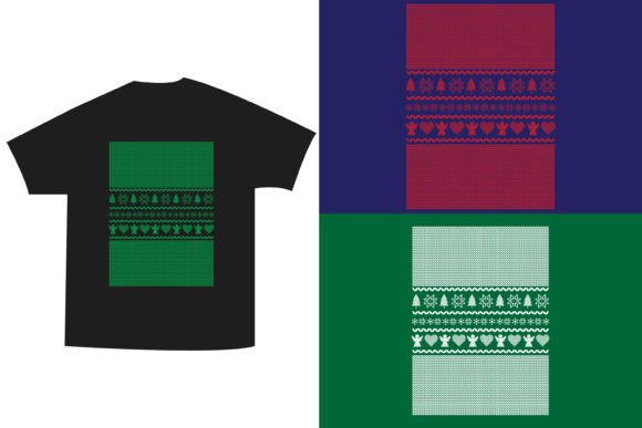 Vectores De Stock Sobre Knitted Christma: Graphics & T-Shirt Designs